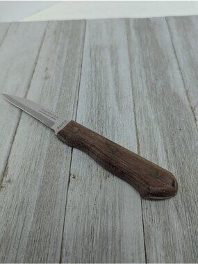 Tramontina Inox Stainless Brasil 3-1/8" Parer Paring Blade Wood Handle 7 1/8"